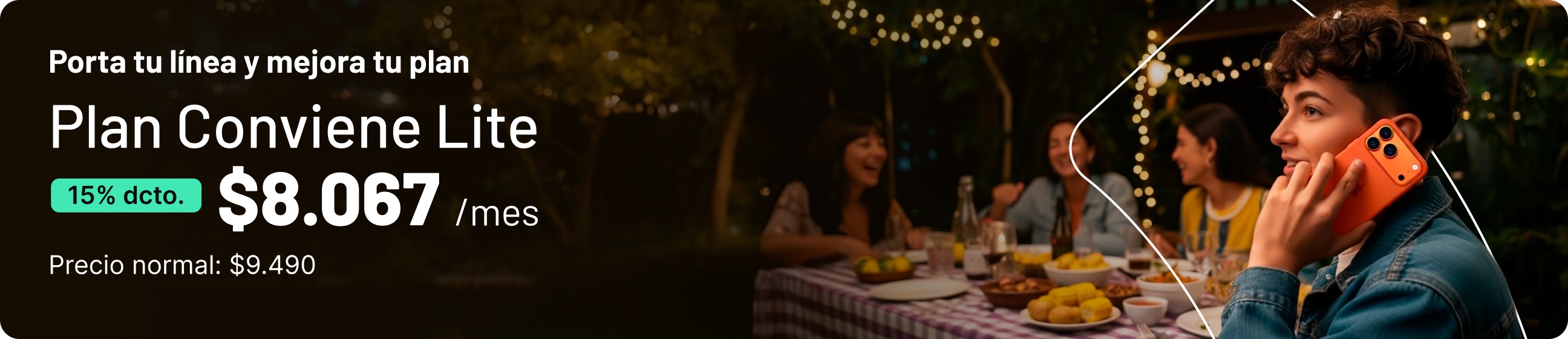 Porta tu línea y mejora tu plan Plan Conviene Premium HD