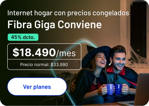 Trae precios congelados para tu hogar Fibra Giga Conviene