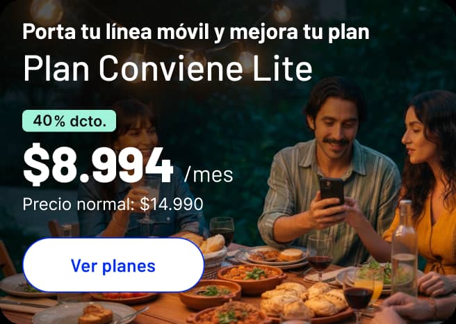 Porta tu línea y mejora tu plan Plan ConvieneMas 450 Gigas