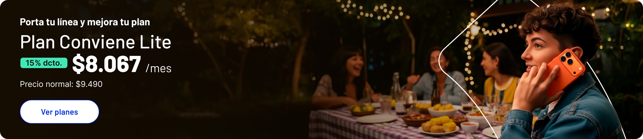 Porta tu línea y mejora tu plan Plan Conviene Premium HD