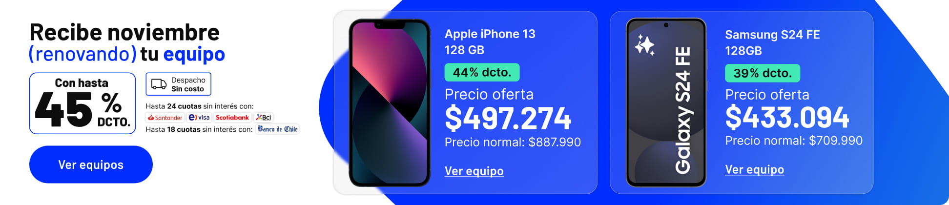 Recibe noviembre renovando tu equipo